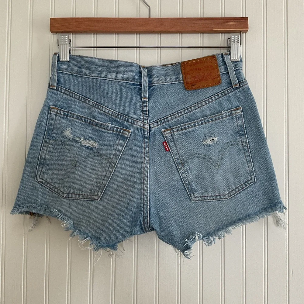 Levi’s 501 Distressed Denim Shorts